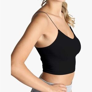 NIKIBIKI Women Seamless Spaghetti Strap Crop Top Cami